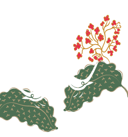 Promos: Two birds sitting on a leaf with red flowers. Enjoy our limited-time promos!